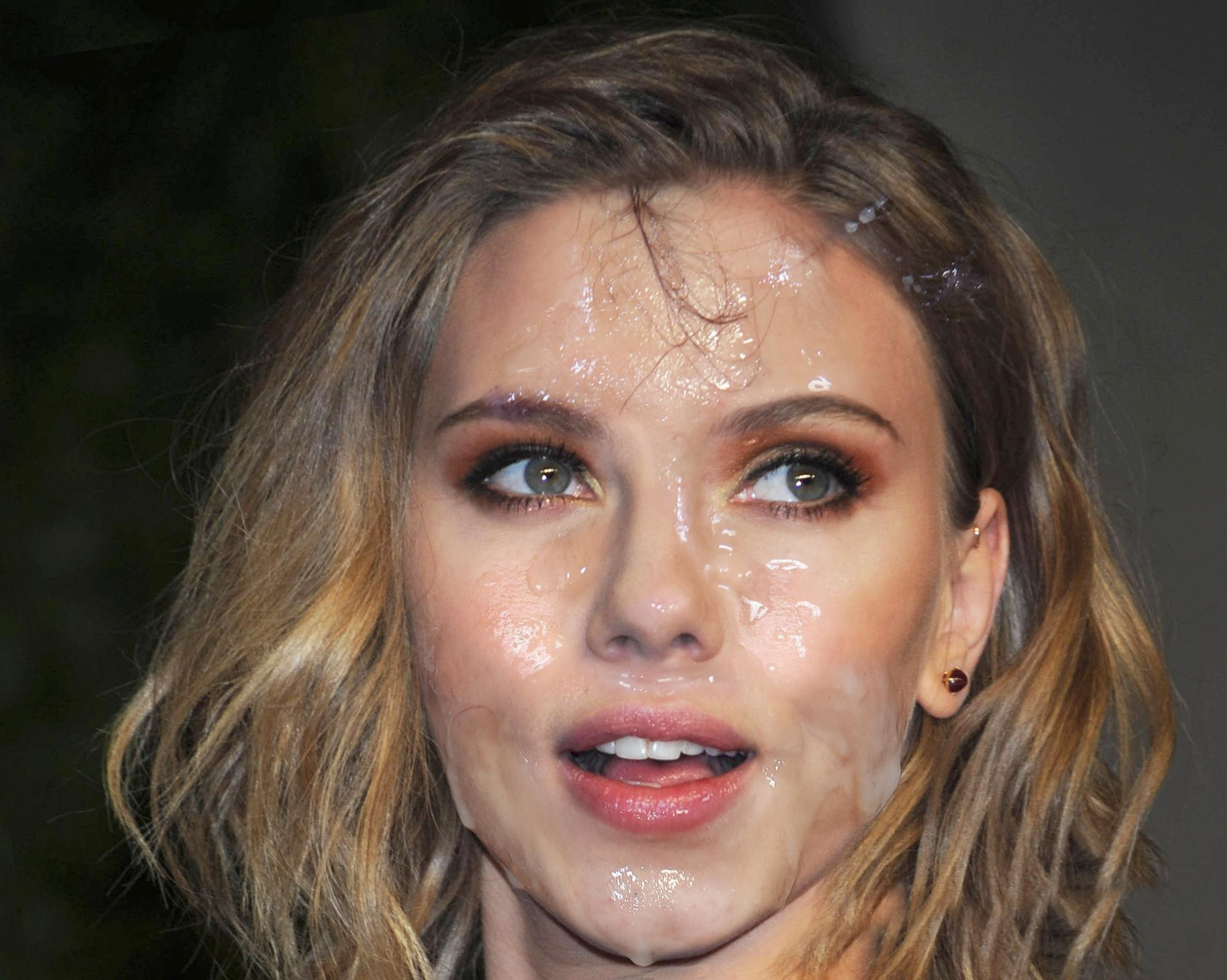Celebrities with cum on their face