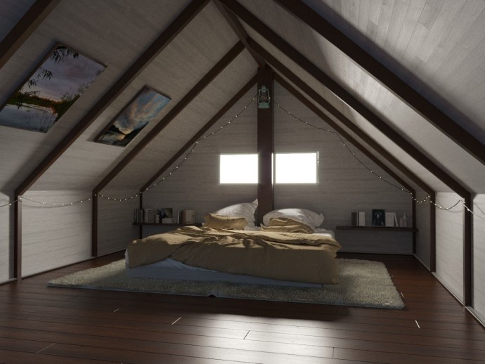 Комната на чердаке