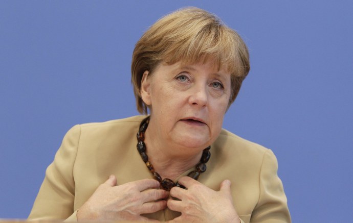 Буш портрет Меркель