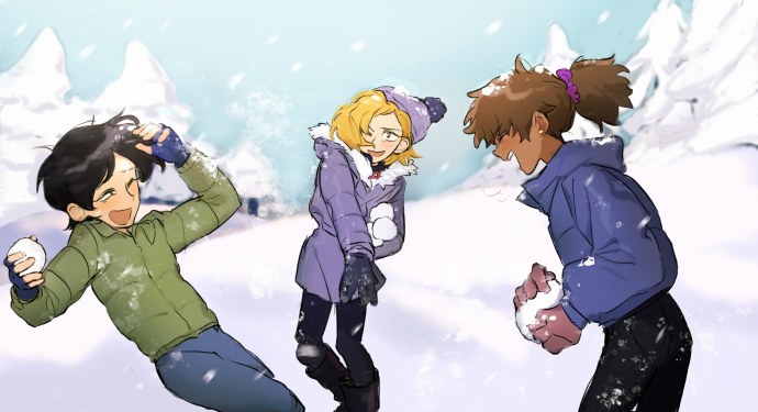 Кончает в рот двум девушкам