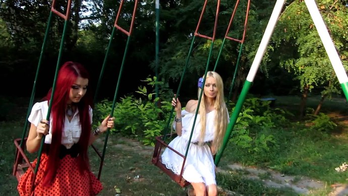 Настя Шпагина и Валерия Лукьянова