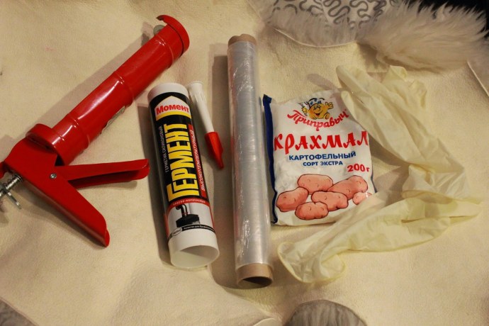 Мастурбатор из силиконового герметика