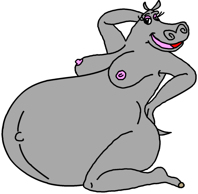 Глория бегемотиха anal Vore