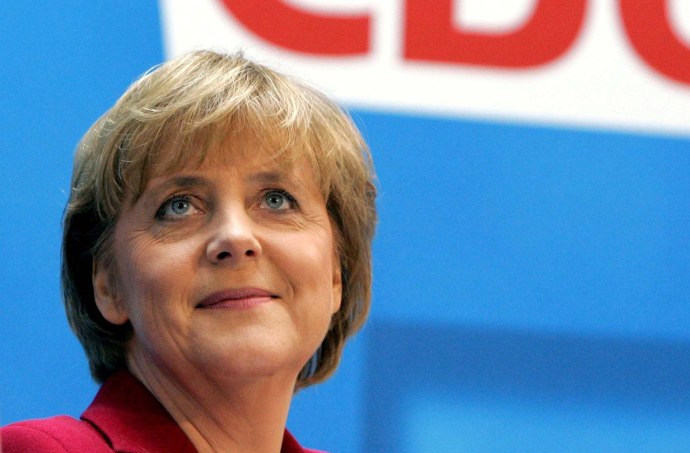 Фрау Меркель молодая