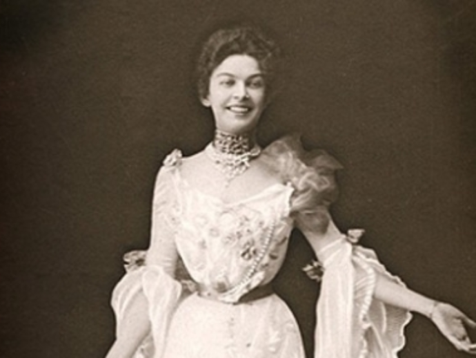 Девушка одной линией