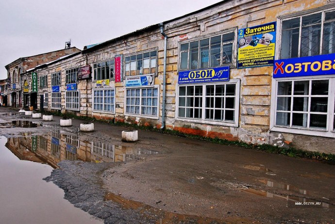 Бежецк на карте Тверской области