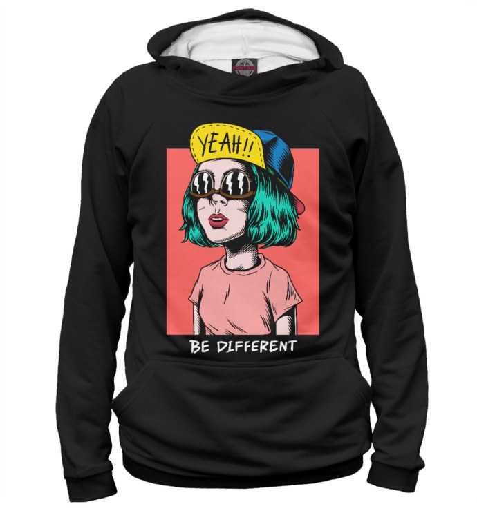 Толстовка с принтом хентай