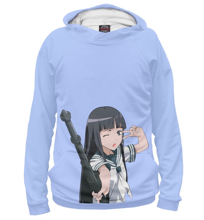 Девушка в мужской толстовке