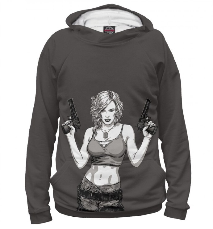 Девушка в толстовке