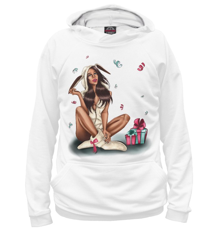 Девушка в худи арт