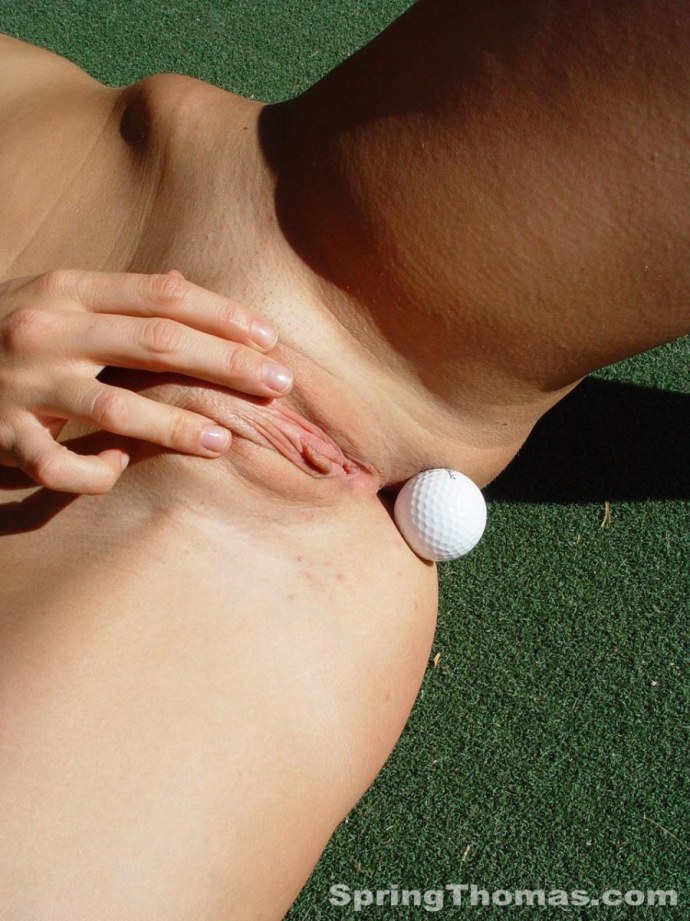 Трах на публике на поле для гольфа