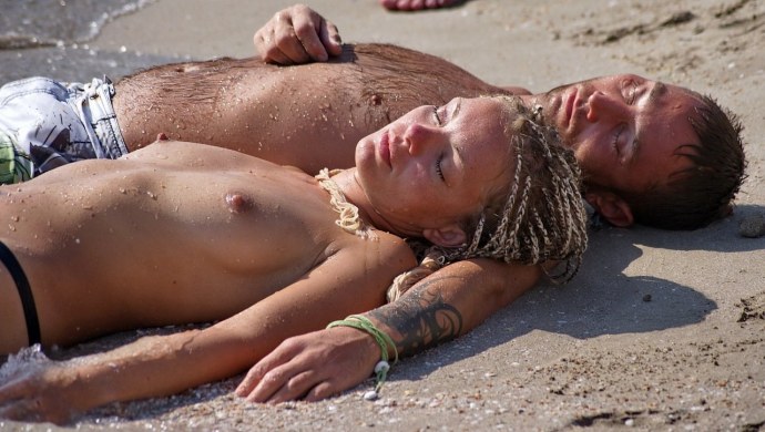 Голые блондинки на казантипе