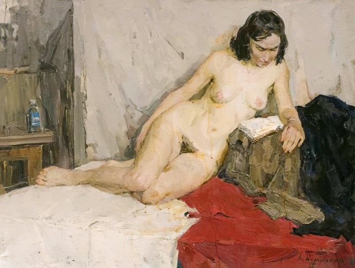 Художница и натурщик. Член.