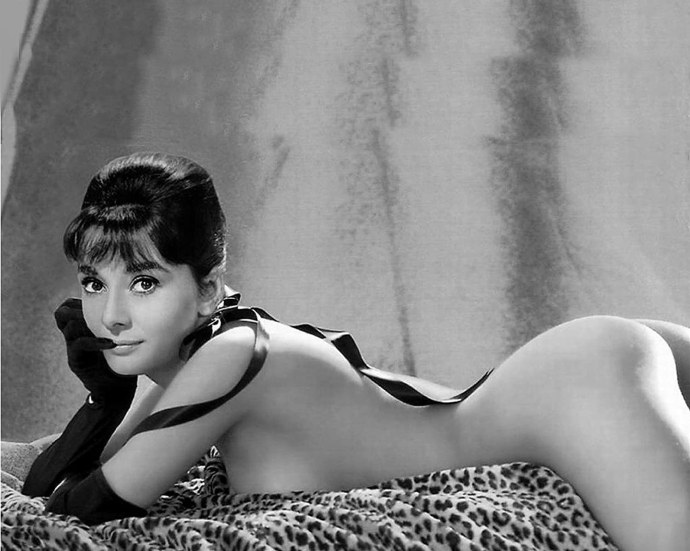 Одри Хепберн фигура ню
