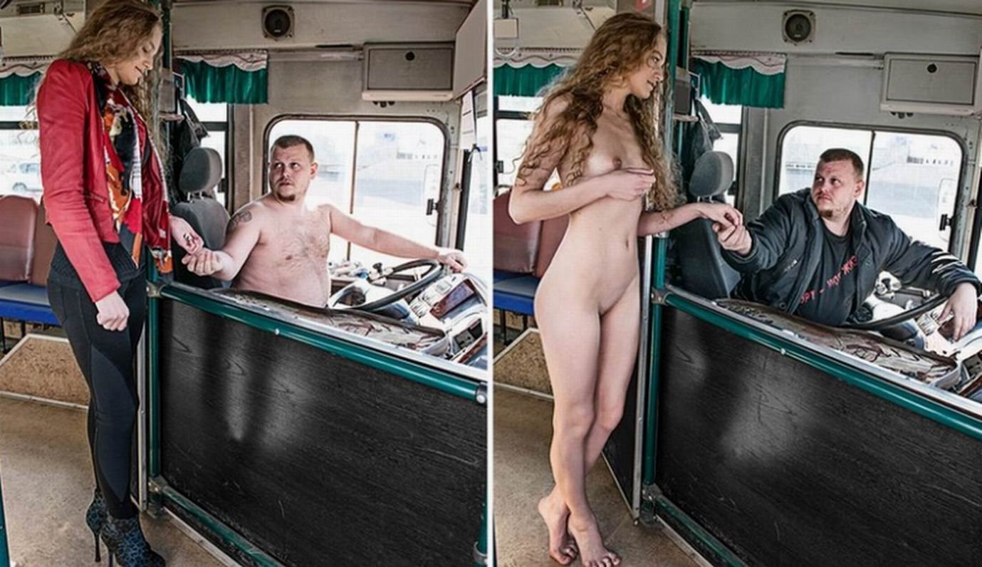 голая баба в автобусе (120) фото