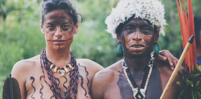 Приветствие Маори - "хонги"