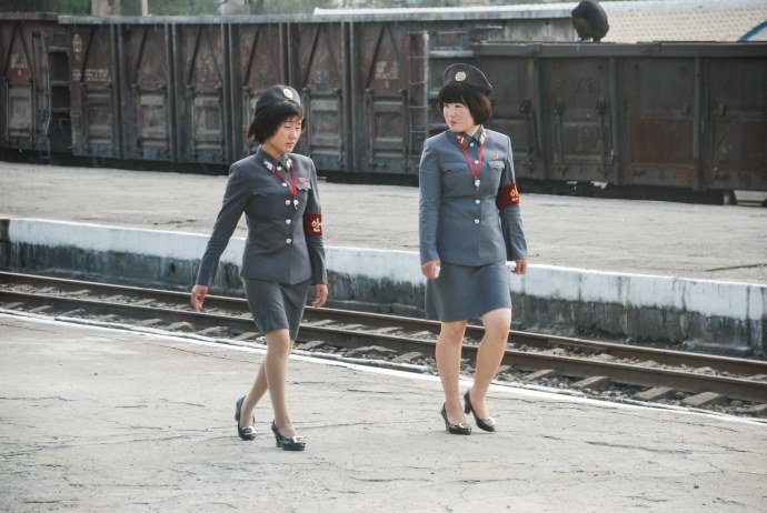 Парад в Северной Корее женщины