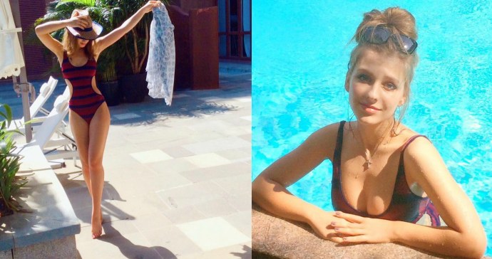 Катя Моргунова однажды в России ножки