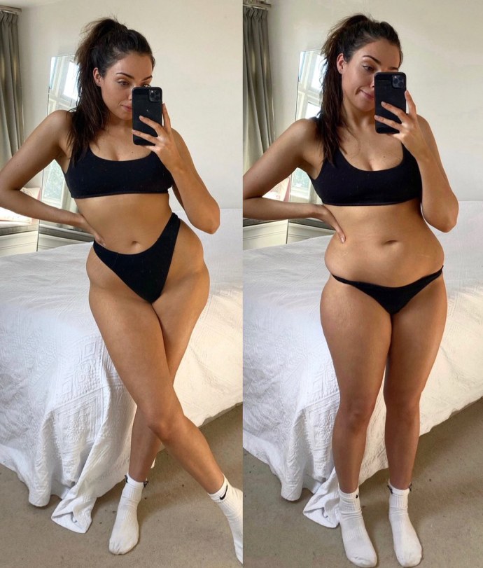 Фигура в инстаграмме и в жизни
