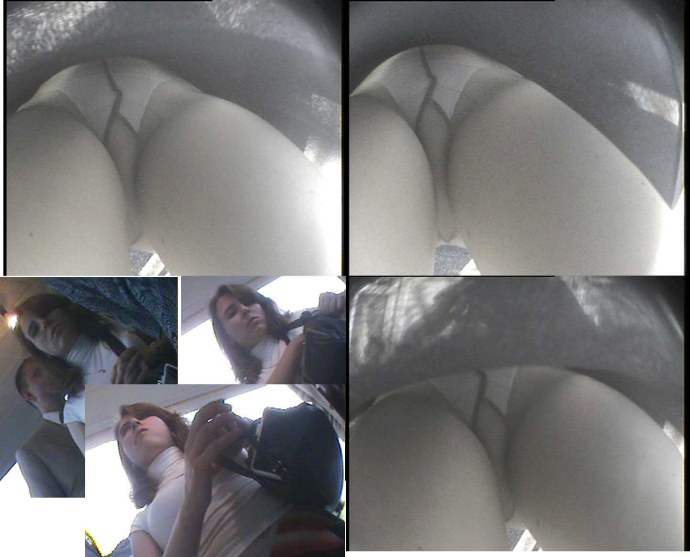 Скрытая камера под халатом