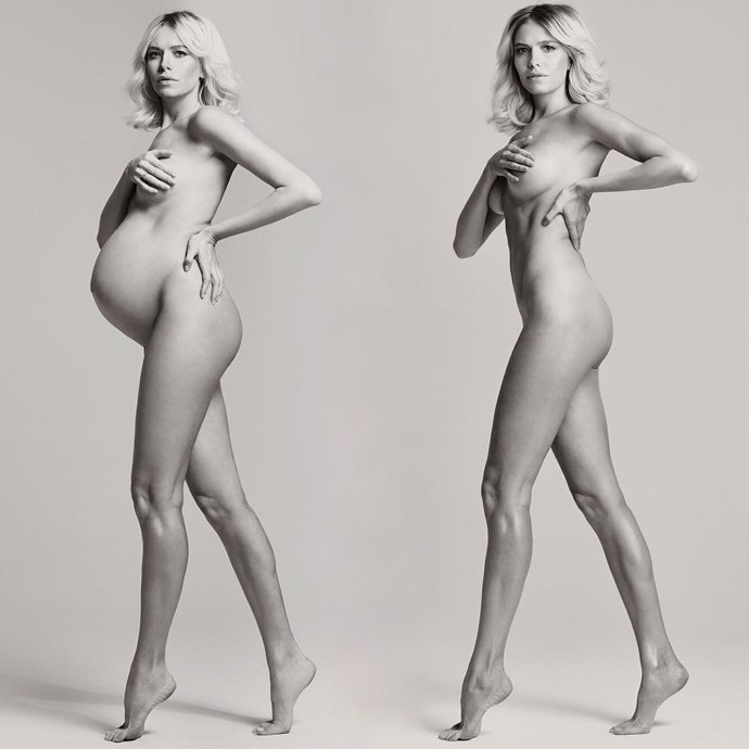 Девушка голышом на набережной