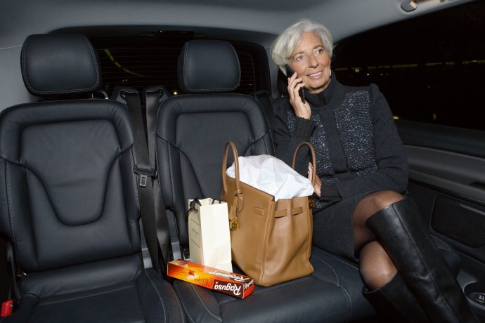 Кристин Лагард ножки