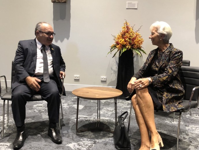 Дэвид Шварц и Кристин Лагард в Арктике