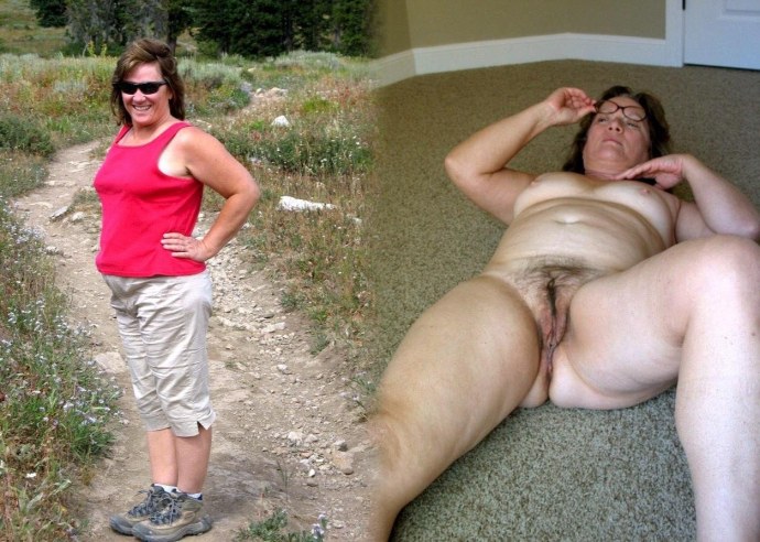 Одетые и раздетые взрослые дамы