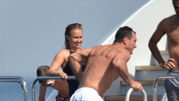 Хайден Панеттьери и Владимир Кличко