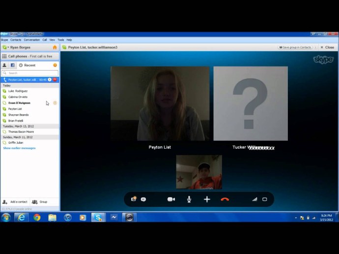 Девчонки в скайпе