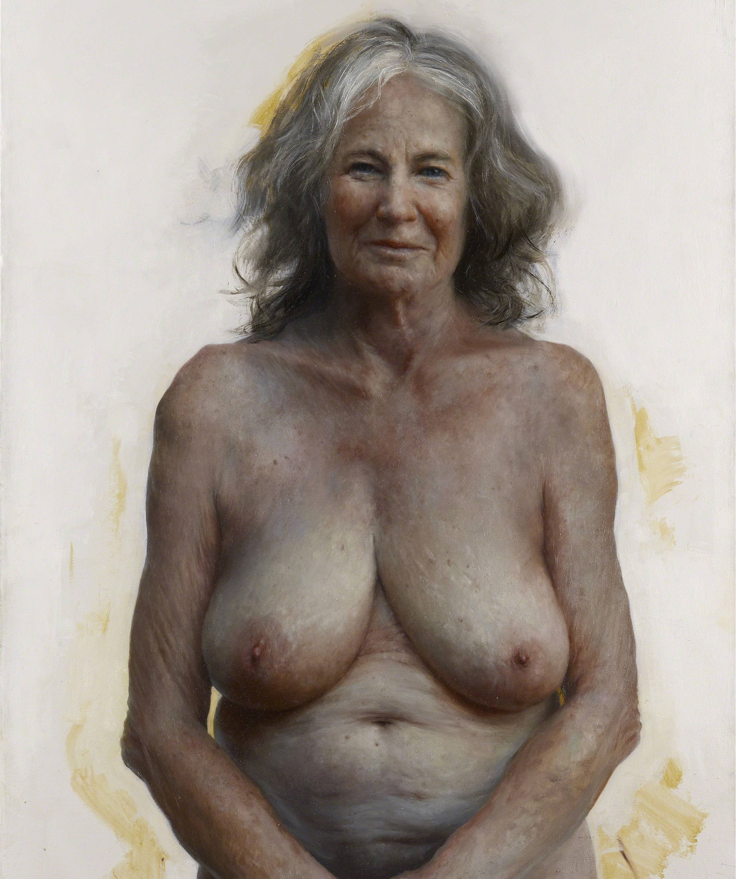 Beautiful old naked woman