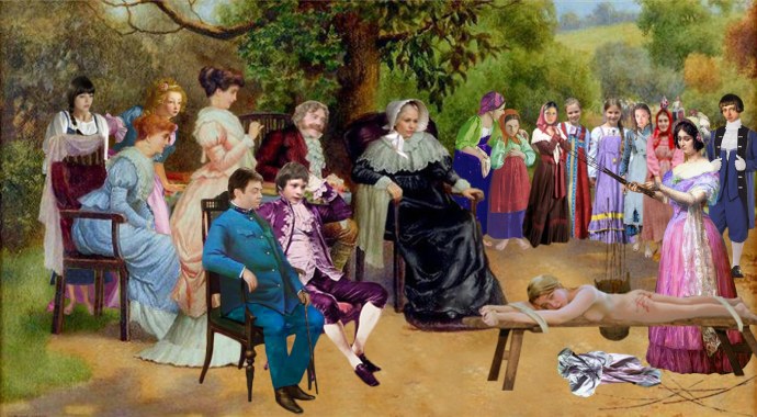 Ебля толстых бабушек на природе