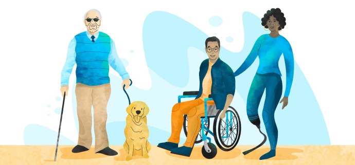 Фон люди с инвалидностью