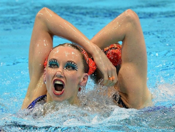 Синхронное плавание ню