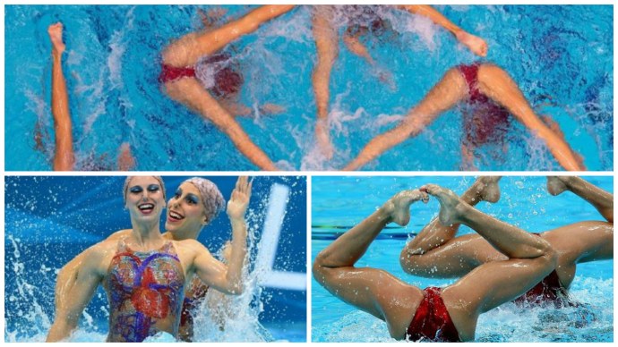 Голые пловчихи синхронистки