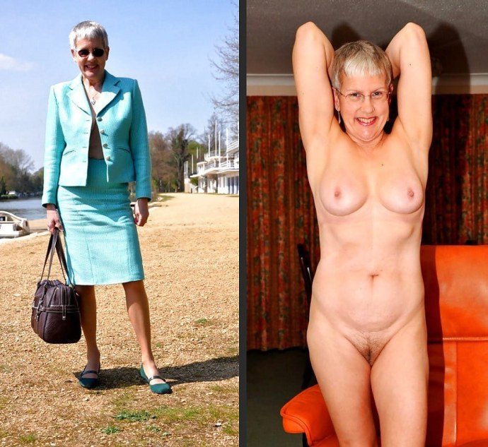 Зрелая жена одетая раздетая