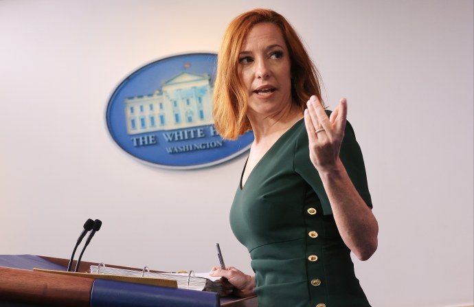 Press secretary Jen Psaki