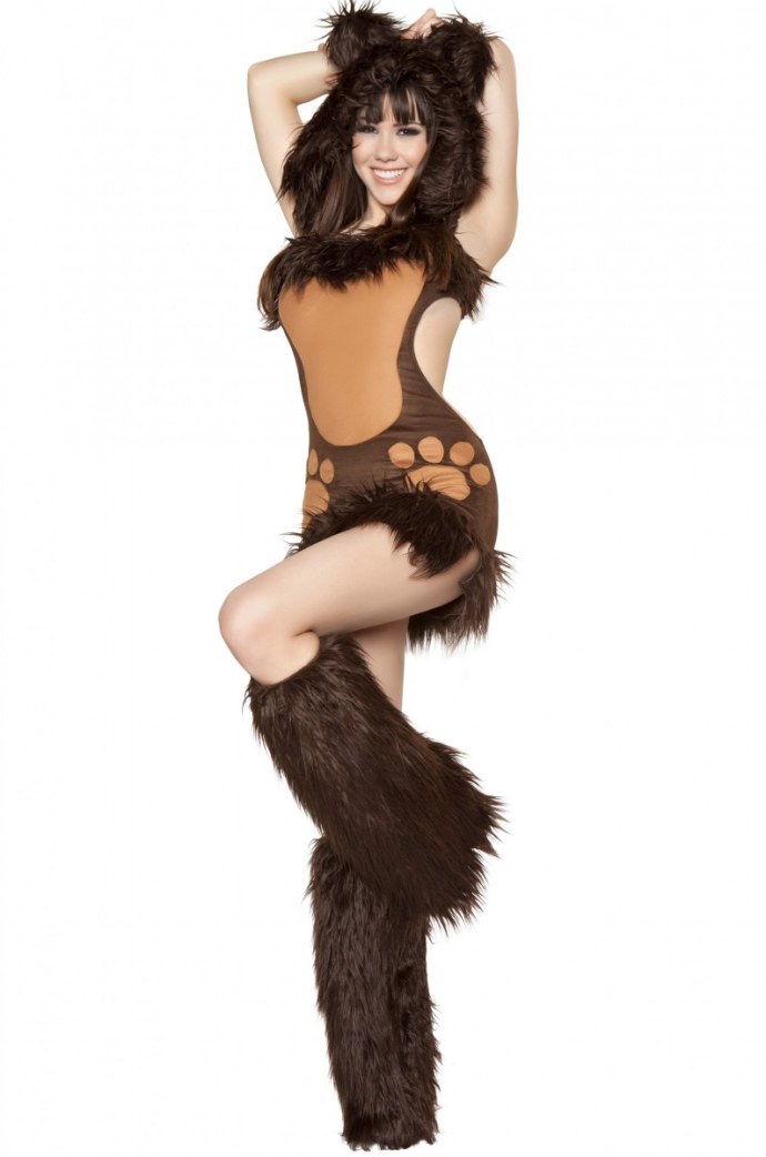 Голая фотосессия с медведем