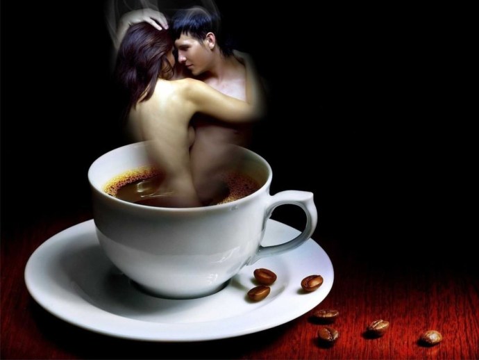 Мужчина и женщина в кровати