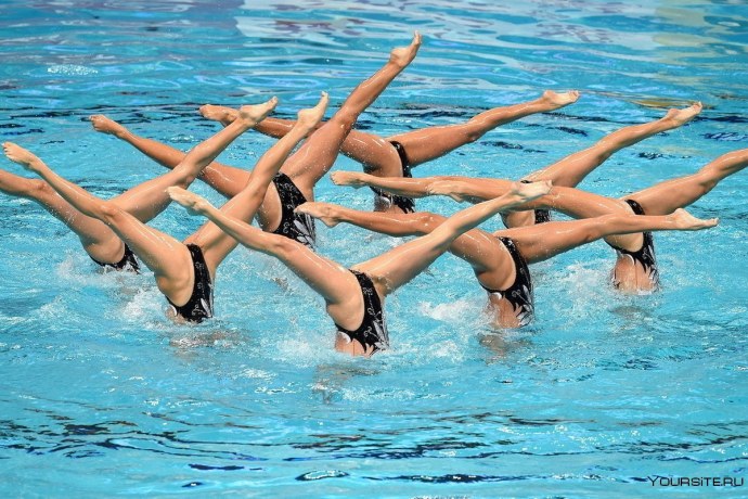Голые пловчихи синхронистки
