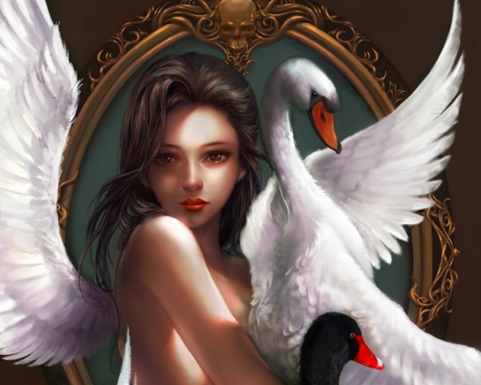 Девушка рисунок для без рисовки