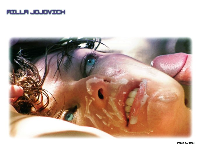 Милла Йовович cumshot Tribute