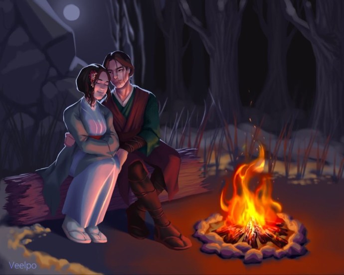 Вечеринка у костра на пляже