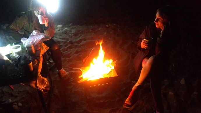 Освещение от костра