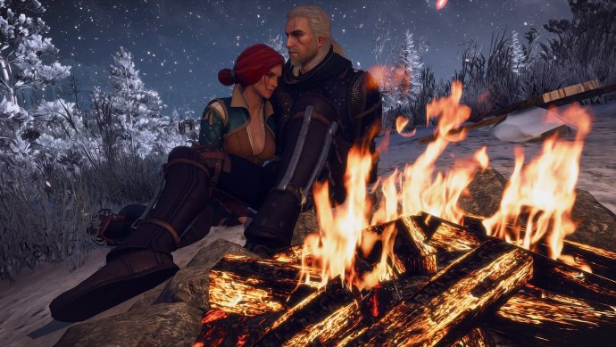 Влюбленные у костра