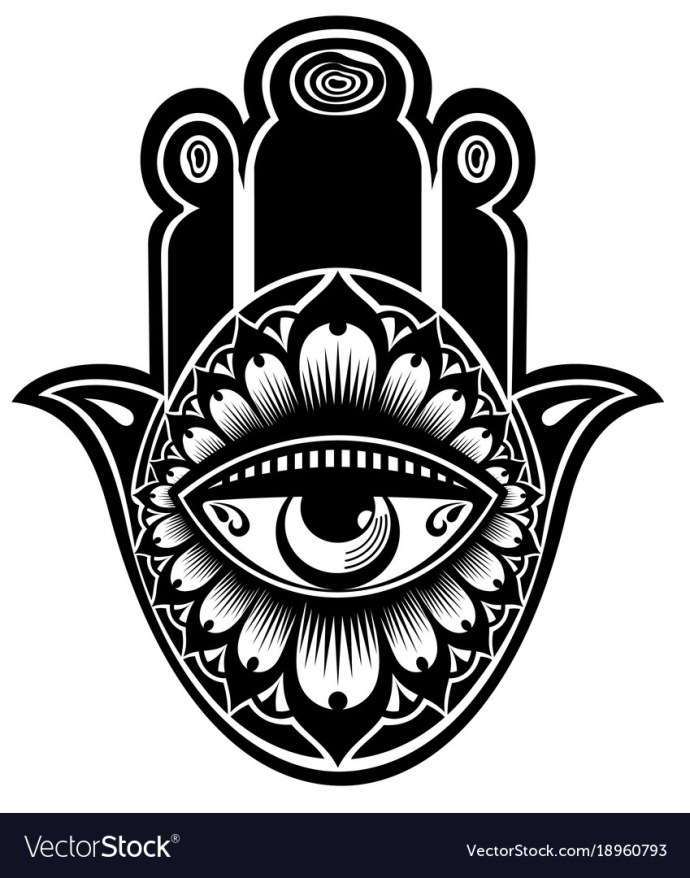 Hamsa Amulet рисунок