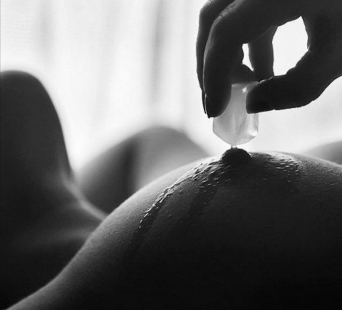 Лед в киске мастурбация