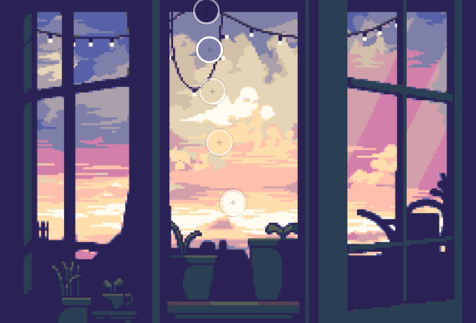 Пейзаж за окном