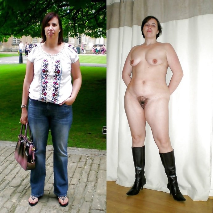Взрослые женщины в одежде и без одежды