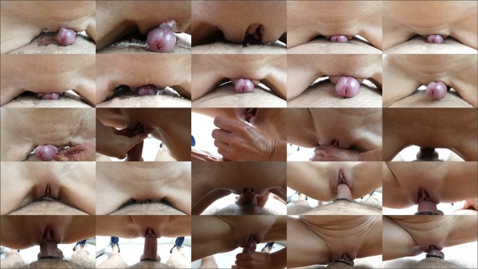 Трется киской об перила